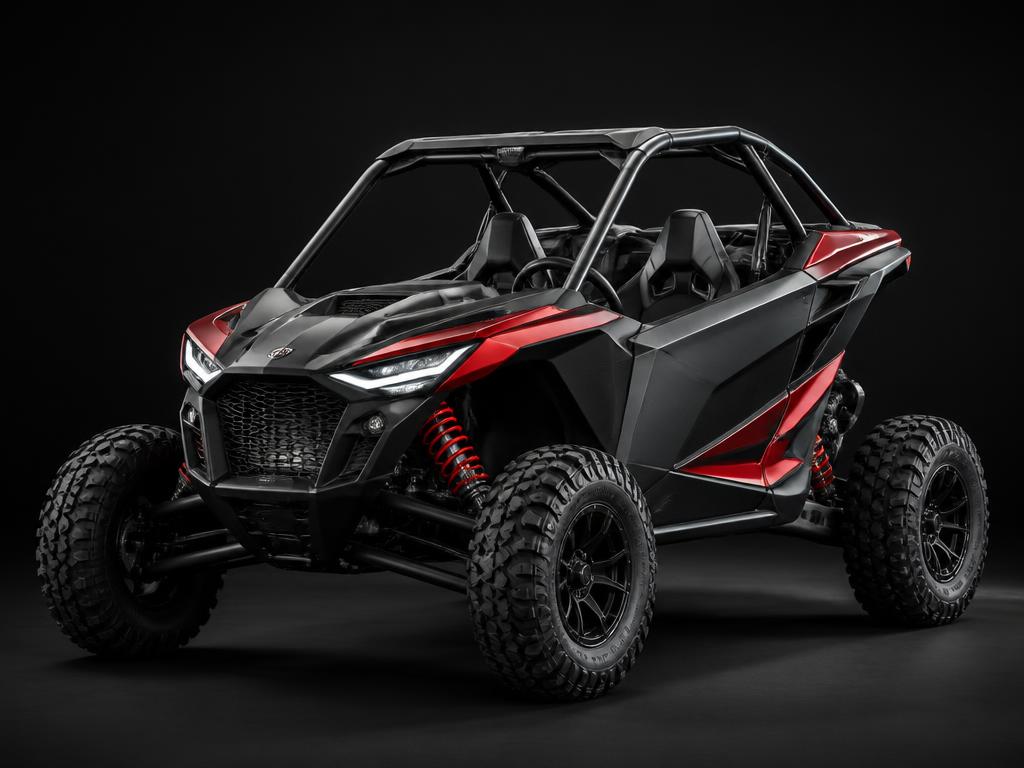 Two-seat sport side-by-side in a studio